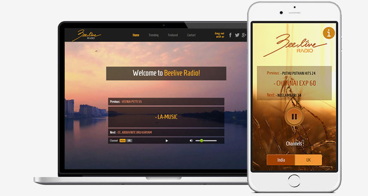 Online Radio Station Web Site and Mobile App Development
