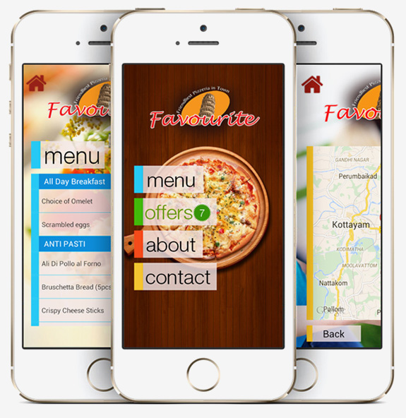 Mobile App for restaurant, bar, cafe